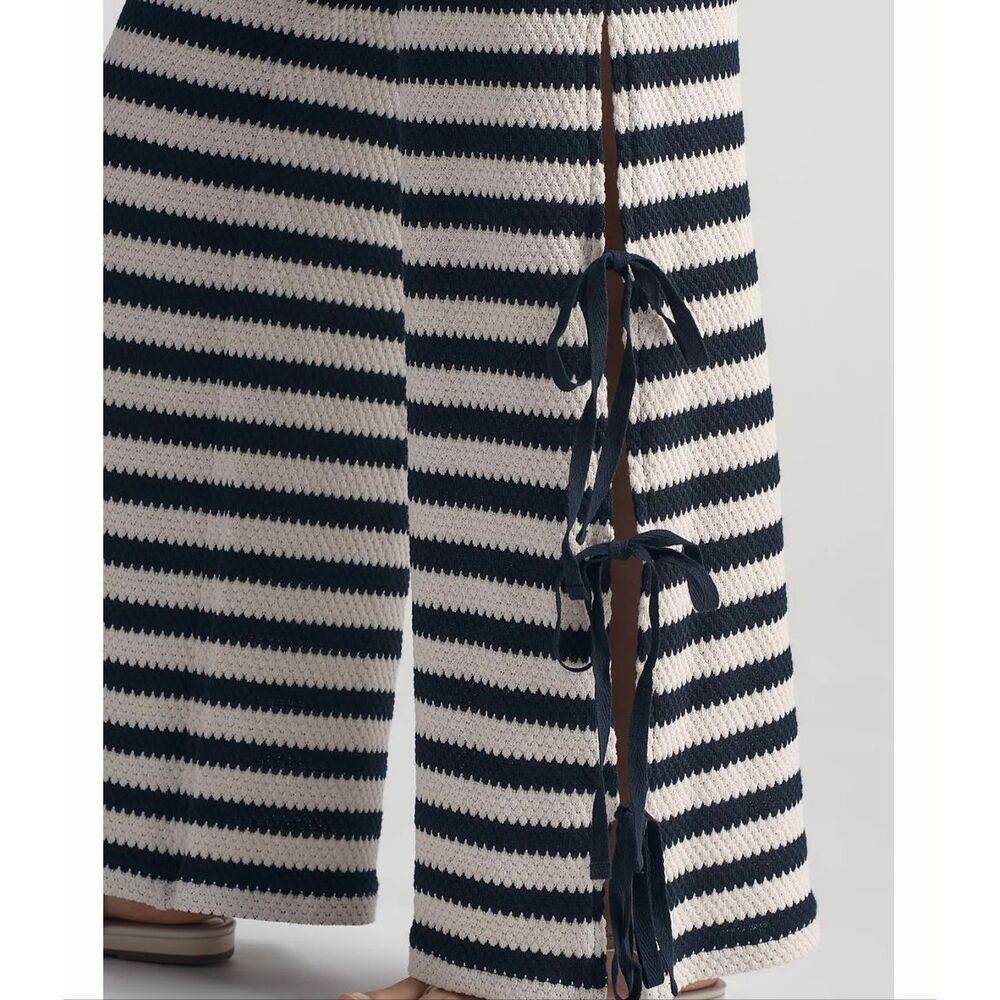 Maeve Anthropologie Black and White Crochet Seaside Set Size Medium New - Picture 3 of 9